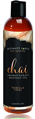 Intimate Earth Chai Aromatherapy Massage Öl Vanille Chai, 1er Pack (1x120 ml)
