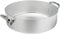 Pentole Agnelli ALMA10636 Sartenes de aluminio profesional de 3 mm, cacerola baja con 2 asas, 11.5 L