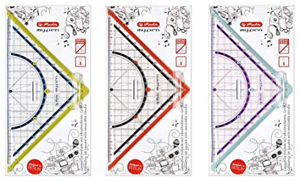 Herlitz Geometriedreieck 25 cm sort.