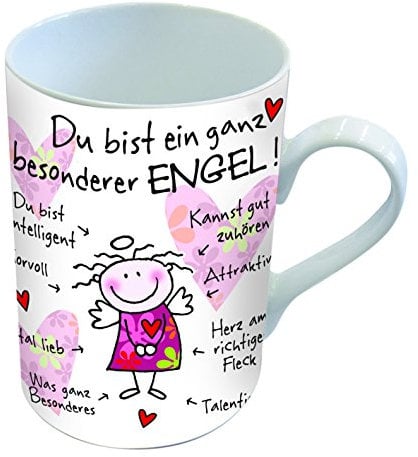 PPD Porzellan Henkelbecher Tasse Du bist ein ganz besonderer Engel