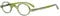 Eyekepper Small Oval Round Reading Glasses Vintage Mini Reader Eyeglasses for Men Women Reading with Spring Hinges Green Frame +1.75