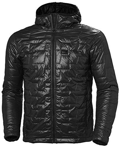 Helly-Hansen Lifaloft Herren Isolationsjacke mit Kapuze, 990 Schwarz, Größe XL