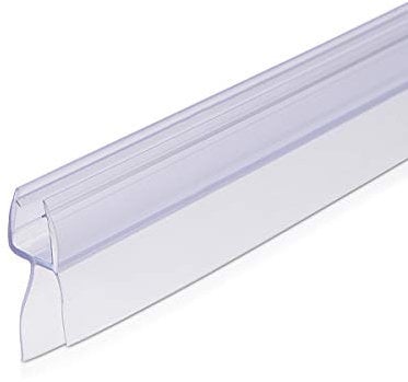 Navaris Schwallschutz Duschdichtung Duschkabine 45° - für 6mm dicke Glas Duschtür - Dichtung Glastür Dusche - Ersatzdichtung Glasdusche 100cm