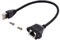 AAOTOKK Cat 6 red Ethernet Cable,Gigabit RJ45 Macho a Hembra Conector de Red Ethernet Cable Extensión deTornillo Blindado Montaje en Panel para PC Switch Router Cable de módem.(0.3 M/1ft)