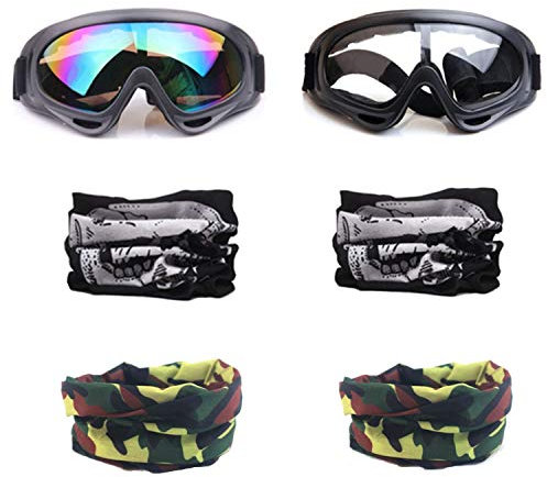 YAAVAAW 2 Stücke Sicherheits schutzbrille Und 4 Stücke Einstellbare Mehrzweck Taktische Gesichtsmaske Für Nerf N-Strike Elite Gun Toy Gun Spiel