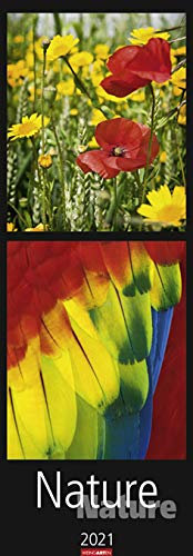 Nature Nature - Kalender 2021- vertikal - Weingarten-Verlag - Wandkalender - 33,8 cm x 97,8 cm