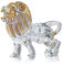 YU FENG Kristall-Löwe-Figur, Sammlerstück, geblasenes Glas, Kunst, Tier-Skulptur, Ornament, handgefertigt, Kristall-Briefbeschwerer, Geschenke