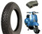 Deestone Reifen 3.00-10 42J + Kamera-Abdeckung, Design Michelin, kompatibel mit Vespa 50 Special PK 50