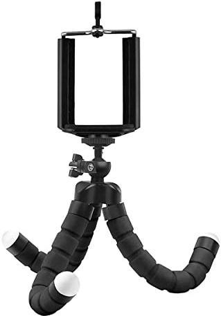 Juice Social Flexi Tri-Pod with Bendable Legs and Bluetooth Remote, Portable Mini Tripod with Flexible Octopus Style Legs, Phone/Camera Mount, Compatible with Apple, Android, GO PRO, Cameras
