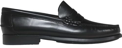 Benavente Zapato MOCASÍN Marca Antifaz Piso Goma Negro