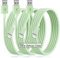 iPhone Charger 6 ft, Apple MFI Certified 3Pack Lightning Cable 6 Foot,Long Apple Fast Charing Cord 6 Feet for Apple 13 12 11Pro Xs Max X XR 8 7 6s 6 Plus SE iPad (Light Green)