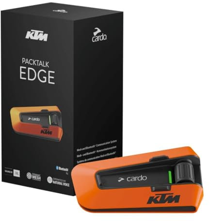 CARDO Systems Packtalk Edge KTM Edition, Single Pack, Orange