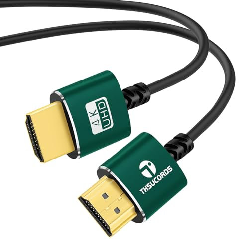 Thsucords Schlankes HDMI Kabel 10M - Ultraweiches, Dünnes und Extrem Flexibles High Speed Kabel, Unterstützt 4K@60Hz, 18Gbps, 2160p 1080p