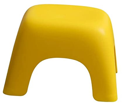 F Fityle Simple Simple Petit Banc Maison Ronde et Confortable Escabeau Décoration Léger Portable Chaise Tabouret pour Enfants pour Meubles Intérieur, Jaune