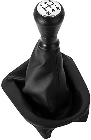 DOMENICA Pommeau de Levier de Vitesse avec Soufflet Compatible pour Peugeot 207 307 308 607 608 Citroen C3 C4 C5