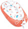 Babynest Neugeborene Nestchen Baby - 90x50 cm Kokon Handmade zweiseitig aus Waffel Piqué Baumwolle Schlummer Fuchs