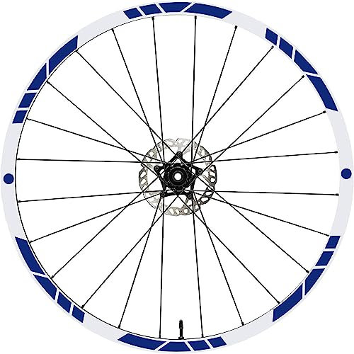 Kit adesivi completo per Cerchi Bici 26''-27,5''-28/29'' Pollici Ruota Bici MTB Bike Stickers qualità scegli colore MTB006 (28-29'' Pollici, 049 Blu Royal)