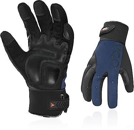 Vgo... Gants de Travail pour Homme - Mécanicien et Anti-Vibrations pour Outils Électriques (SL8777)
