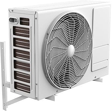 NVS Paire de supports supports pour les séparés unités extérieures des climatiseurs blanc