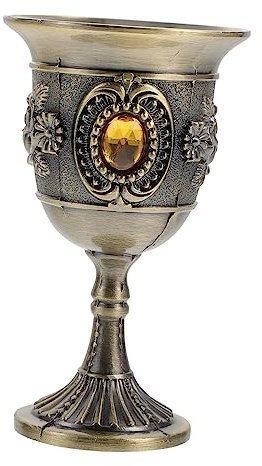 BESTonZON Service à Vin De Décoration Vintage Viking Buvant Une Tasse De Vin Verre à Vin Gobelet Tasse De Jus Gobelet à Strass Gobelet à Bière Grillage Whisky Liqueur Alliage De Zinc