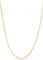 Einzelstück® Singapurkette 925 Silber 45-50 cm I Silberkette gedreht in 14K vergoldet I minimalistische Kette Damen ohne Anhänger (Memory Kette Gold)