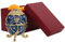 Emailliertes Faberge-Ei, handbemaltes emailliertes blaues Faberge-Ei im Stil einer dekorativen, aufklappbaren Emaille-Schmuckdose Einzigartiges Geschenk/Ornament für Haus, Kommode, Geburtstagsparty