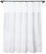 goodbath Waffle Shower Curtain, Hotel Style Shower Curtains with Mes Top Window, Anti Mould Proof Waterproof Washable, White, 180x180cm