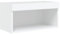 vidaXL Meuble TV avec Lumières LED, Armoire de Télévision Murale avec Rangement, Meuble Télé Suspendu Salon, Moderne, Blanc Bois d'Ingénierie