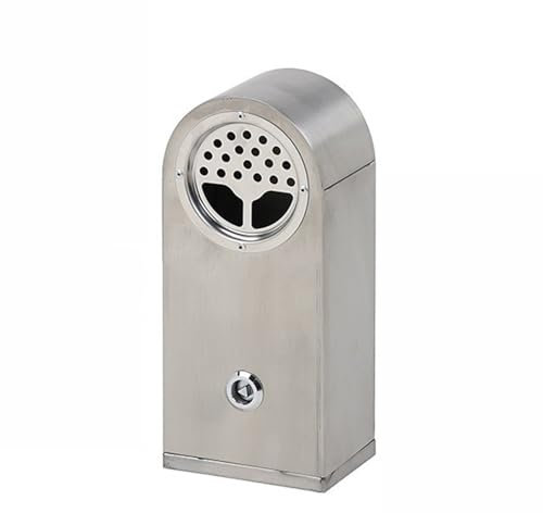 Posacenere per la casa Secchio estintore for mozziconi di sigaretta con posacenere verticale con colonna di cenere da esterno in acciaio inossidabile Posacenere Con Coperchio