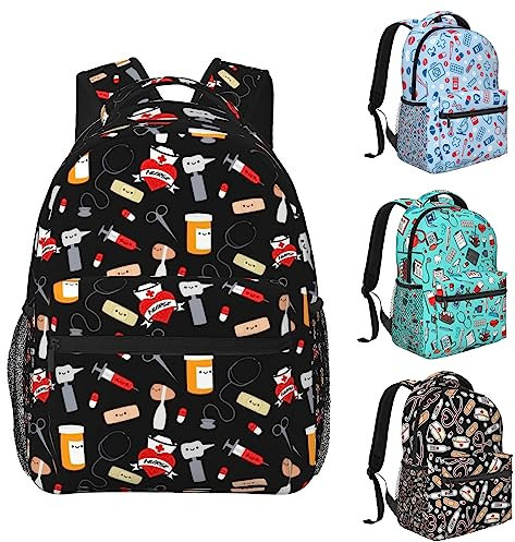 Mochila médica de enfermería de gran capacidad, bolsas para laptop, impermeables, ligeras, accesorios de enfermería para el trabajo, hogar, salud, viajes, bolsa clínica, regalos de enfermeras CNA,
