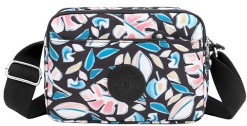 FAVORTALK Umhängetasche Nylon Klein Crossbody Taschen - Damen Schultertaschen für Sport Reisen Einkaufen - DJB01619