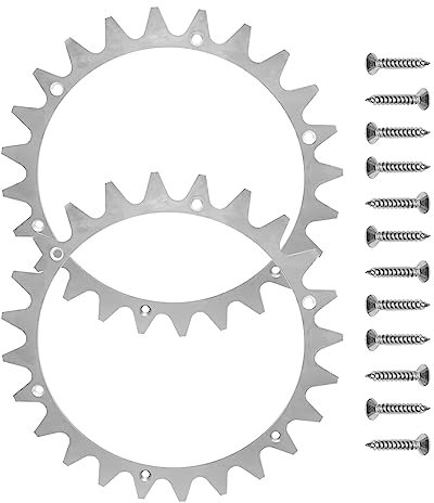 225mm Stainless Steel Spikes for Worx Landroid L, Thick Robotic Lawnmower Spikes with 12 Stainless Steel Screws for Landroid L Lawn Mower Robots WR153E, WR155E