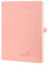 POPRUN Kalender 2025 Wochenplaner Softcover mit PU-Leder, ca. A5 (22 x 16,5 cm), 12-Monate-Terminplaner (Jan.2025-Dez.2025) 1 Woche 2 Seite mit 100 GSM Zertifiziertem Papier - Rosa