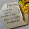 EVYRE | Placa De Madera Personalizada Nombre Con Bolígrafo | Regalo Testigos De Boda | Cartel Madera de Alta Calidad | Regalos Personalizados, Padrinos Bautizo Propuesta | Sí Quiero