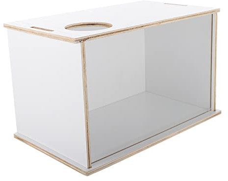 ORFOFE Hamster Bath Bois pour Hamsters Et Chinchillas Toilettes Pratiques pour Animaux De Compagnie avec Design Transparent