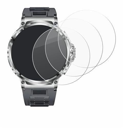 BROTECT Protector Pantalla Cristal para Smartwatch V69 1.85 Protector Vidrio (3 Unidades) - [Dureza 9H, Anti-Arañazos]