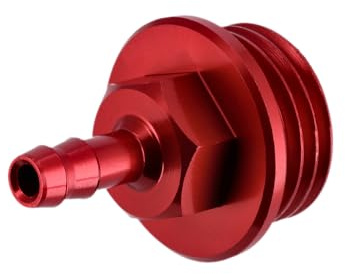 CNC Verschlussschraube mit Entlüftung (Öleinfüllöffnung), Rot, ohne O-Ring