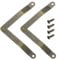 sourcing map 2Pcs 5.87x0.39 Folding Support Lid Hinges, Lift Up Lid Stay Hinge, 180 Degree Rotatable Metal Retro Hinges with Screws for Wooden Cases Boxes Display Trunk Chest, Bronze