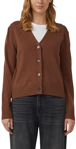 s.Oliver Damen Strickjacke – Regular Fit, Wollmix, V-Ausschnitt
