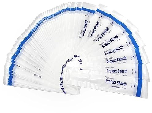 50pcs/Box Dental Intraoral Camera Sheath Cover, Intraoral Intra Oral Camera Protective Sleeve, Disposable Endoscope Protective Sleeve, for Various Oral Endoscopes Suitable for Dental Clinic Hospital