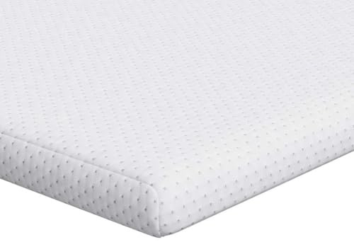 vidaXL 140 x 190 cm Memory Foam Cooling Gel Mattress Protector Mattress, Matte Finish, Polyester Jacquard, Breathable, Indoor Bedding, Available in Seven Sizes, Used