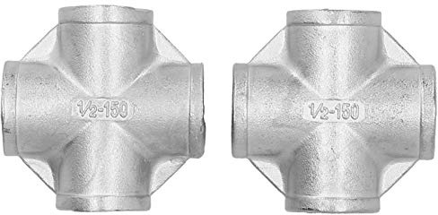 2 Stück 1/2-150 4-Adapter NPT Edelstahl Steck verbinder Heim Braut Rohr verschraubungen