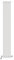 iBathUK Strata Tall Vertical Radiator, Single Oval Panel Radiators, 1600x240mm Slim Radiator, Wall Mounted for Bathroom,Kitchen,Living Room- White