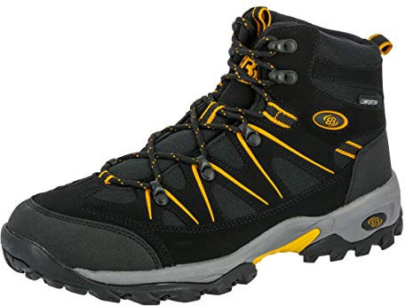 Brütting Mount Hunter High, Scarpe da Arrampicata Alta, Uomo, Nero/Giallo, 44 EU