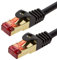 BIGtec LAN Kabel 20m Ethernet Kabel Netzwerkkabel Patchkabel vergoldete RJ45 Stecker doppelt geschirmt schwarz Gigabit für Netzwerk Switch Router DSL PC Computer Laptop Gaming