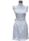 Musuntas Lovely Princess Retro Handmade White Lady 's Kitchen Restaurant Schürze für Frauen Kuchen Nette Flirty mit Taschen Schürzen für Geschenk (weiß)