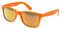Ciffre Sonnenbrille Nerdbrille Nerd Retro Look Brille Pilotenbrille Vintage Look - ca. 80 verschiedene Modelle Neon Orange Feuer Verspiegelt