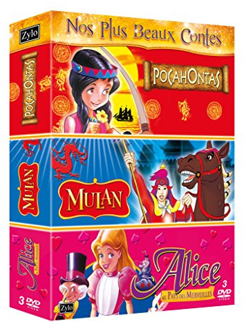 Coffret tri pack, vol. 1 : pocahontas ; mulan ; alice au pays des merveilles [FR Import]