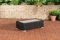 CLP Polyrattan Loungetisch Madeira I Gartentisch Mit Glasplatte I Beistelltisch Aus Rundrattan, Farbe:schwarz