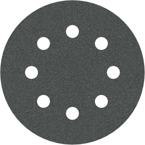Bosch PRO F355 Schleifblatt, 115 mm, G180, 5-tlg. | für Beton, Harter Stein, Körnung 180, Professional Zubehör Exzenterschleifer